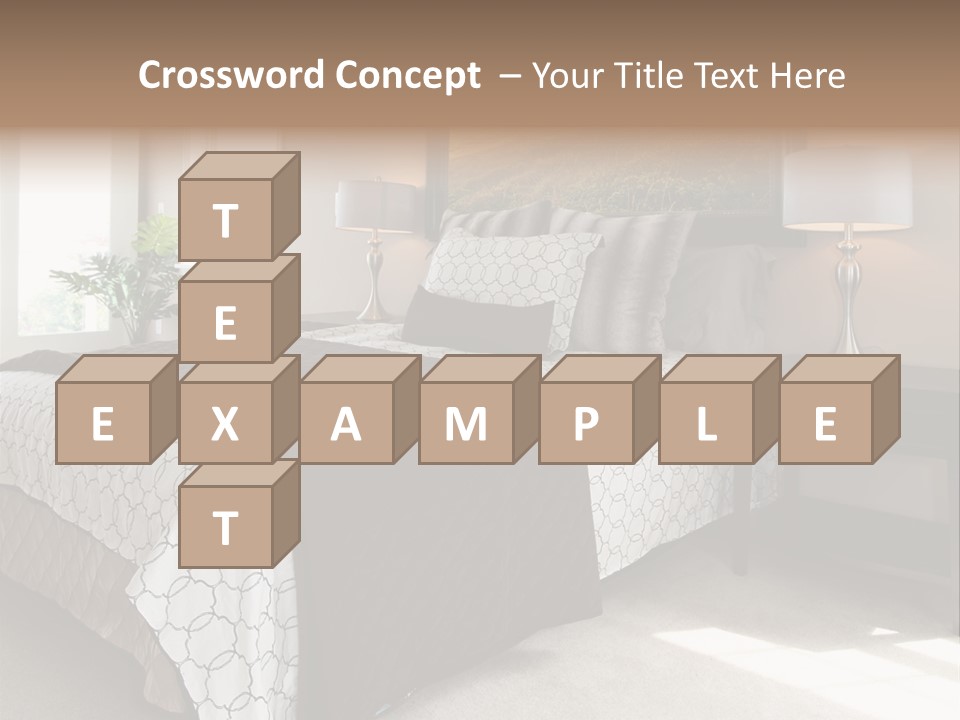 Designer Photo Nightstand PowerPoint Template