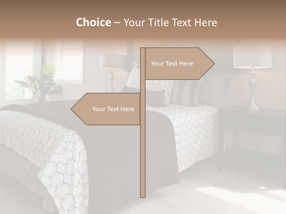 Designer Photo Nightstand PowerPoint Template