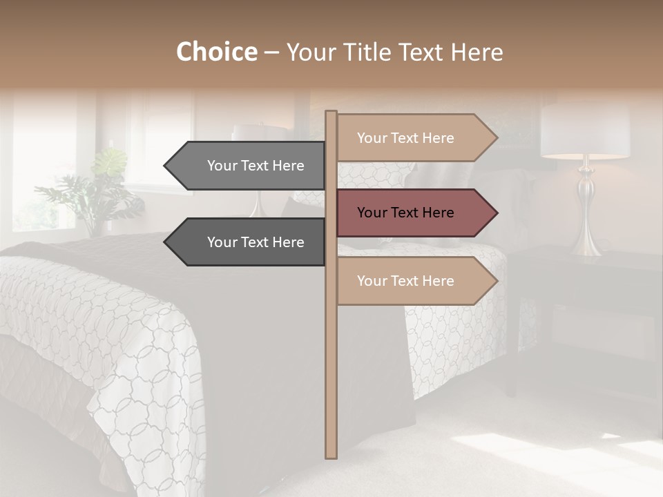 Designer Photo Nightstand PowerPoint Template
