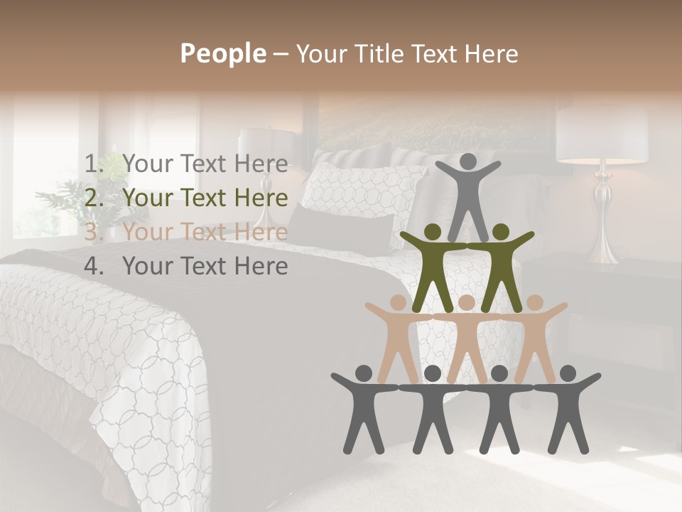 Designer Photo Nightstand PowerPoint Template