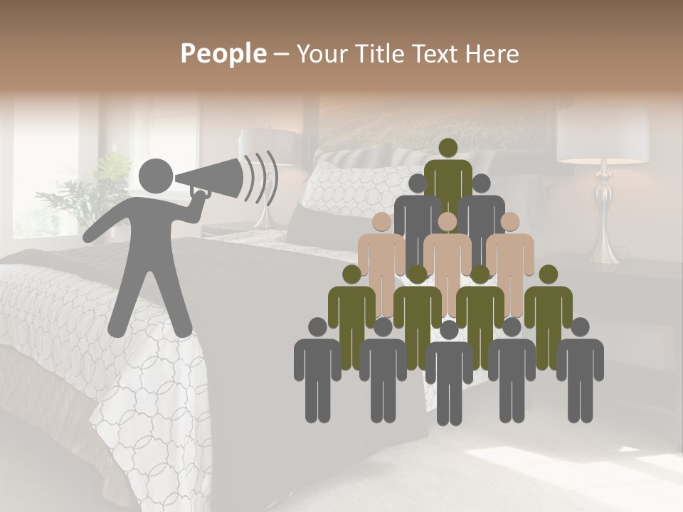 Designer Photo Nightstand PowerPoint Template