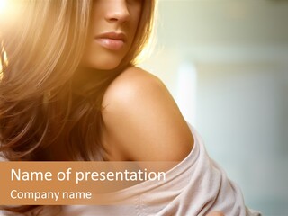 Hair Lifestyle Posh PowerPoint Template