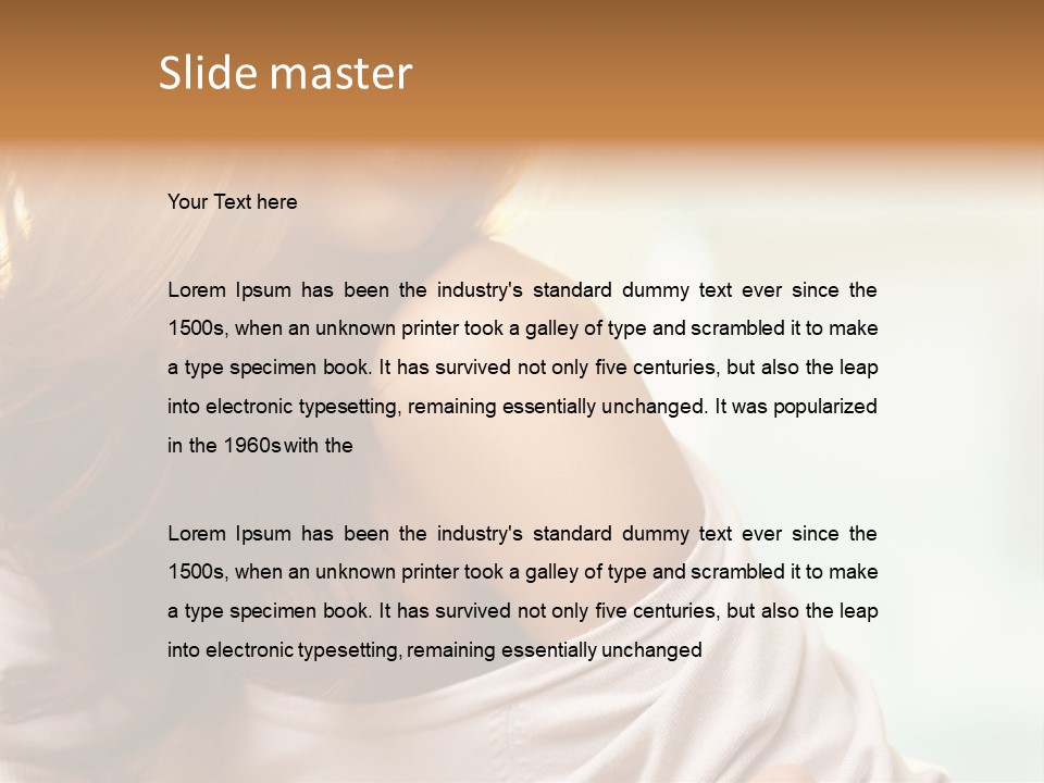 Hair Lifestyle Posh PowerPoint Template