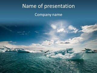 Iceberg Tranquil Europe PowerPoint Template