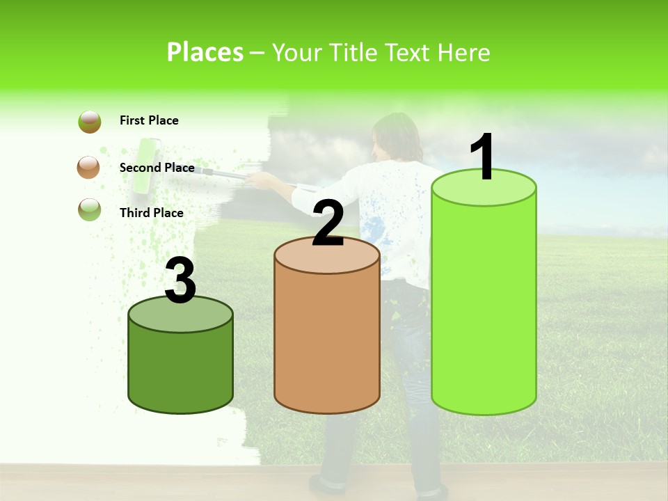 Person Dream Paint PowerPoint Template