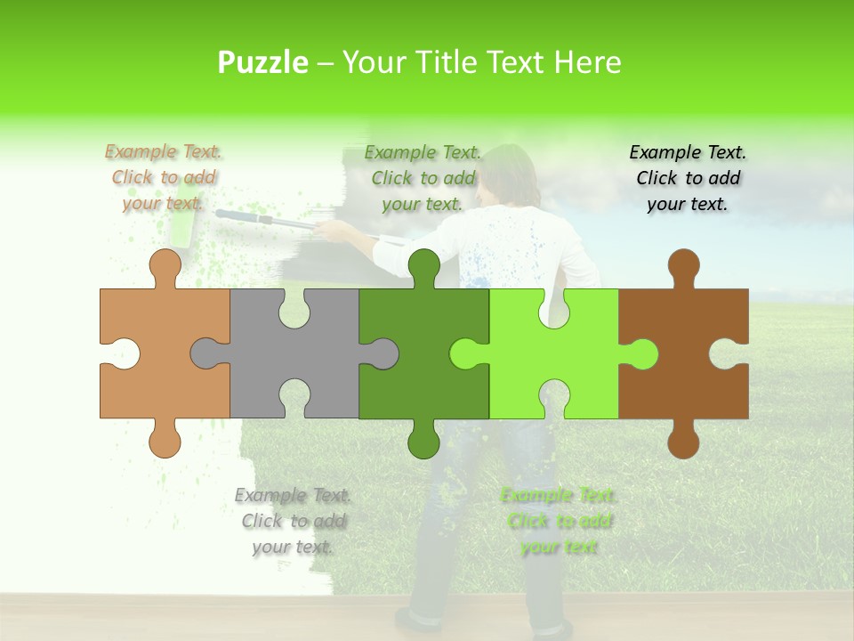 Person Dream Paint PowerPoint Template