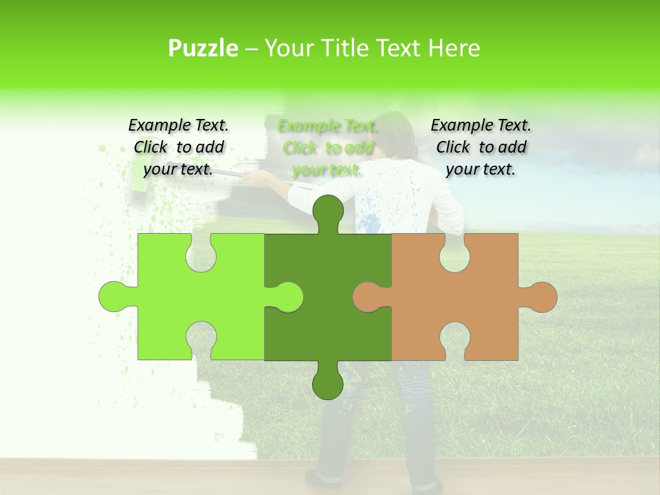 Person Dream Paint PowerPoint Template