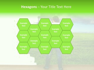 Person Dream Paint PowerPoint Template