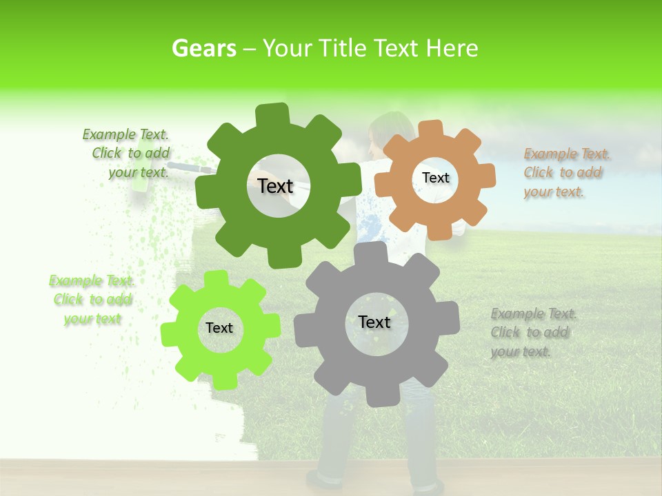 Person Dream Paint PowerPoint Template