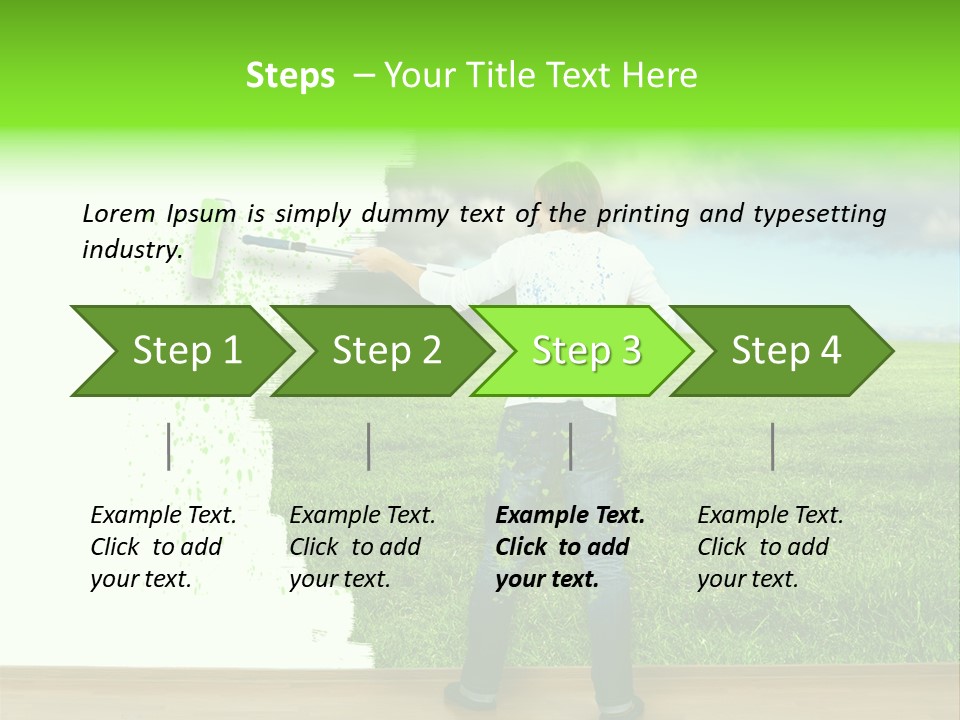 Person Dream Paint PowerPoint Template
