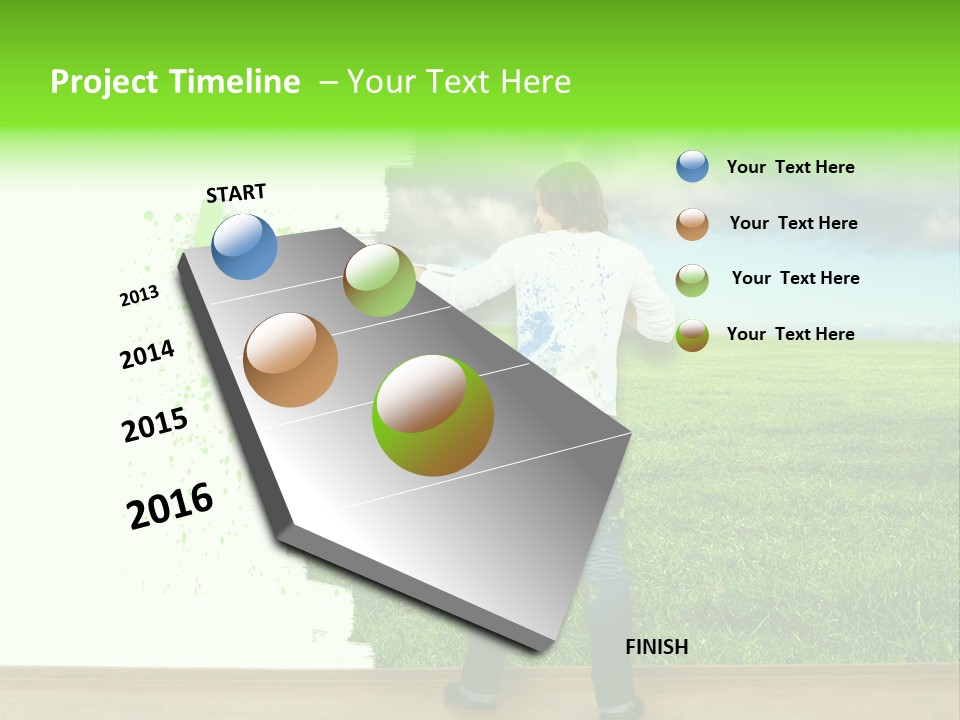 Person Dream Paint PowerPoint Template