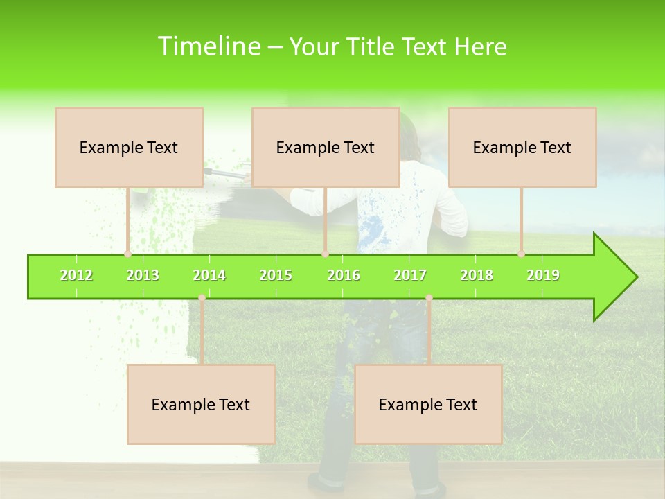 Person Dream Paint PowerPoint Template