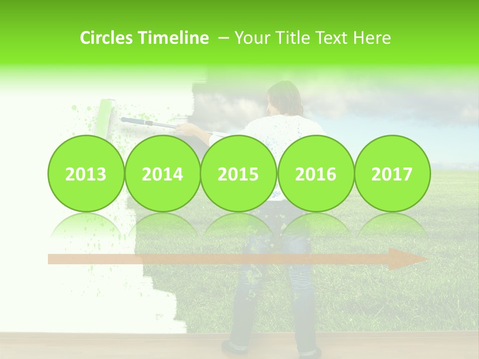 Person Dream Paint PowerPoint Template