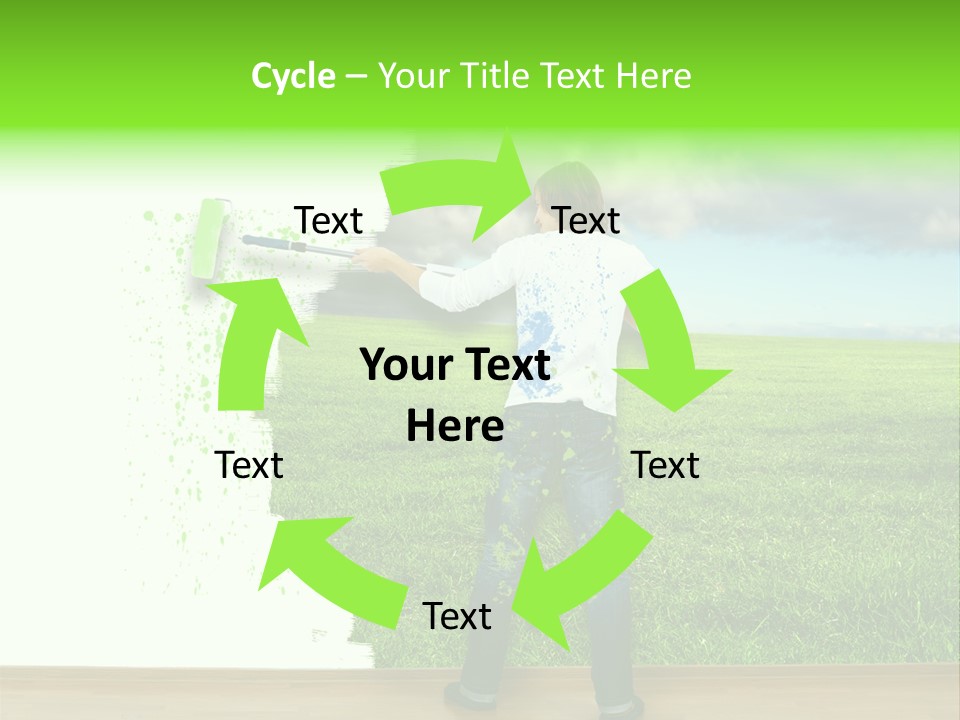 Person Dream Paint PowerPoint Template