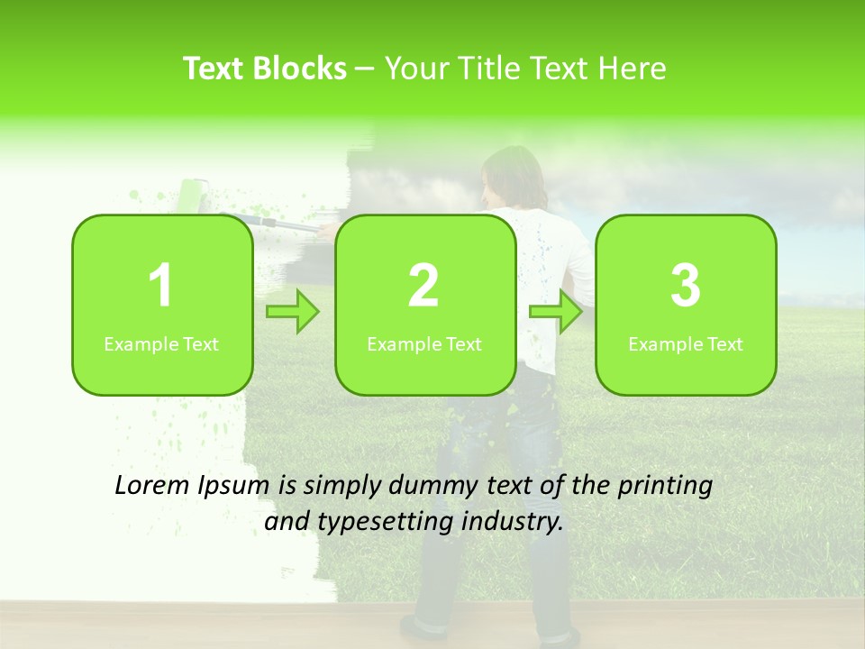 Person Dream Paint PowerPoint Template