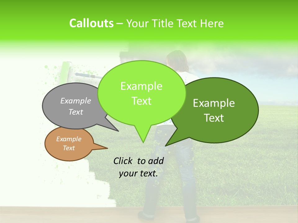 Person Dream Paint PowerPoint Template