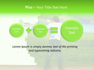 Person Dream Paint PowerPoint Template