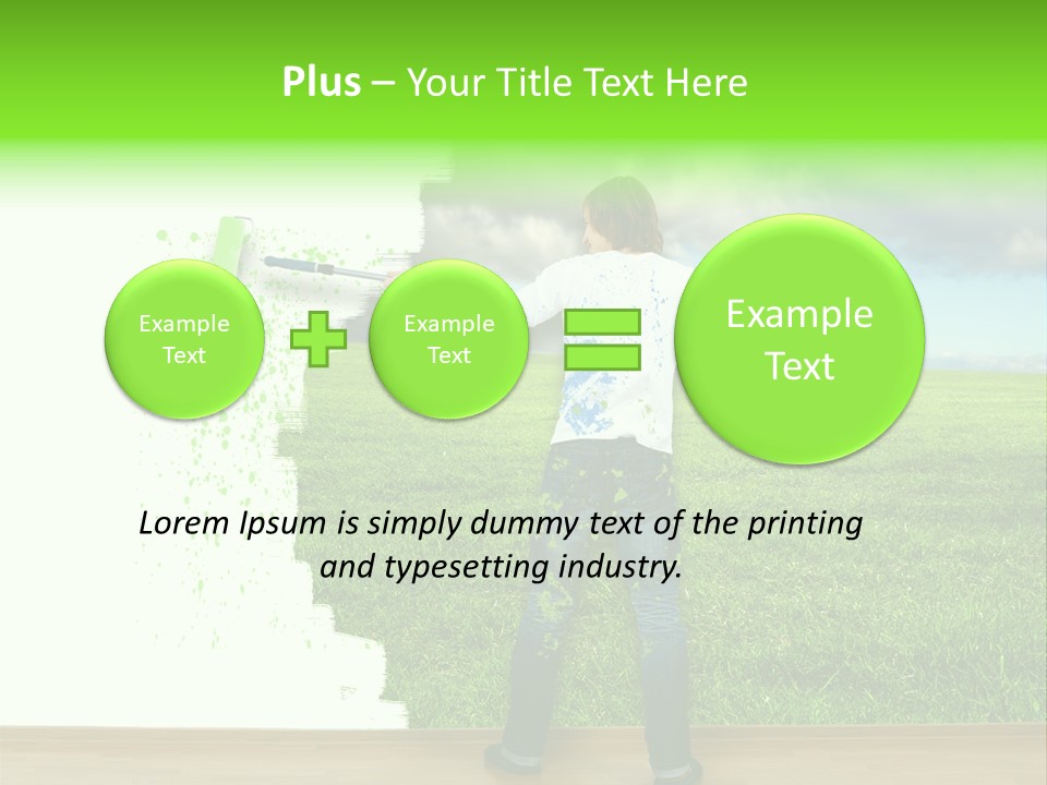 Person Dream Paint PowerPoint Template