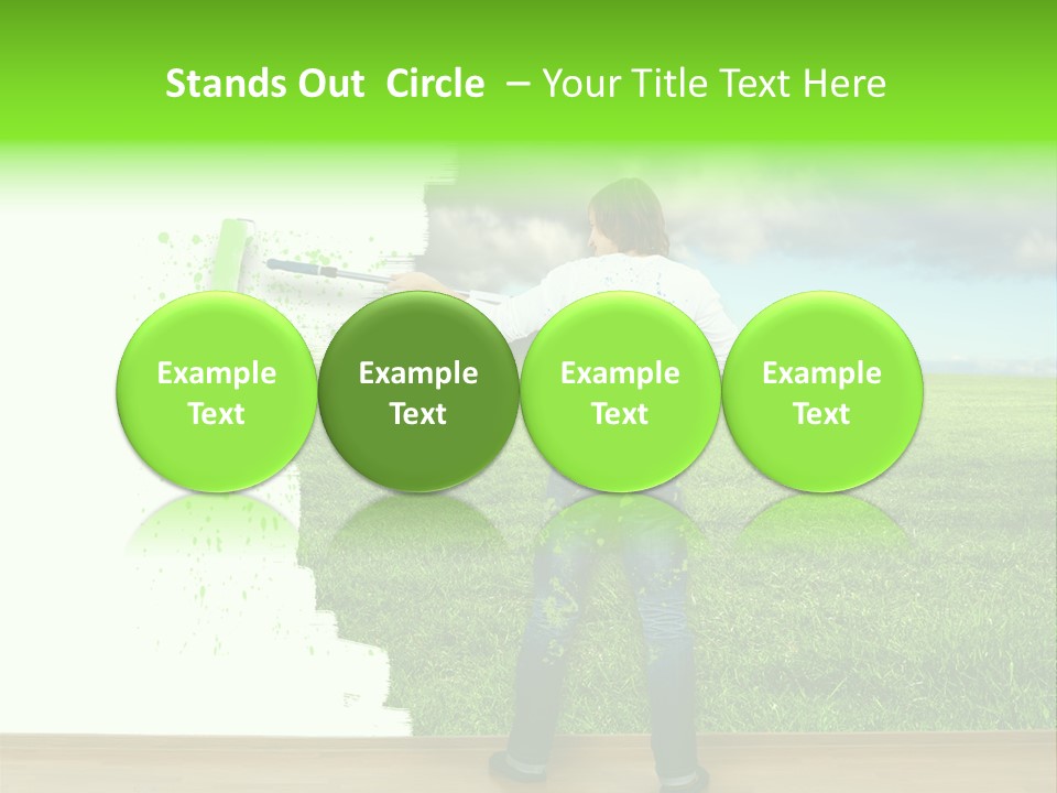 Person Dream Paint PowerPoint Template