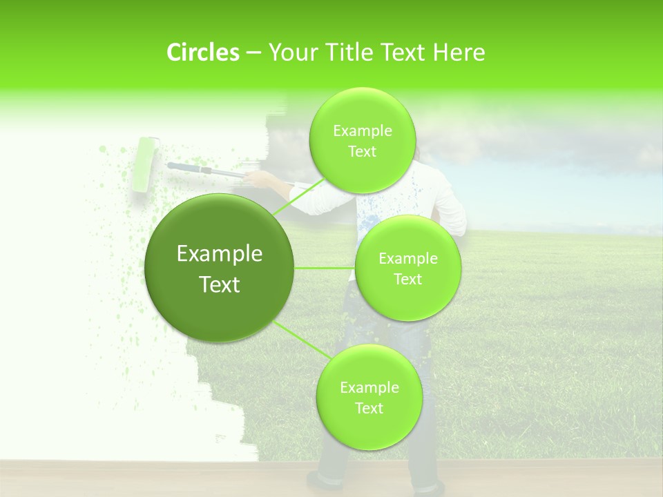 Person Dream Paint PowerPoint Template