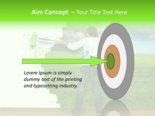 Person Dream Paint PowerPoint Template