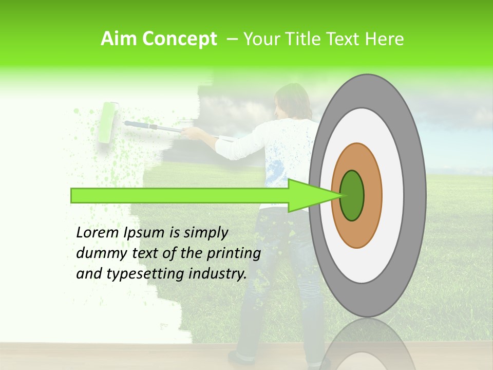 Person Dream Paint PowerPoint Template