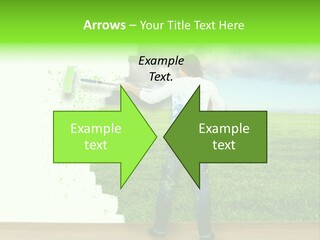 Person Dream Paint PowerPoint Template