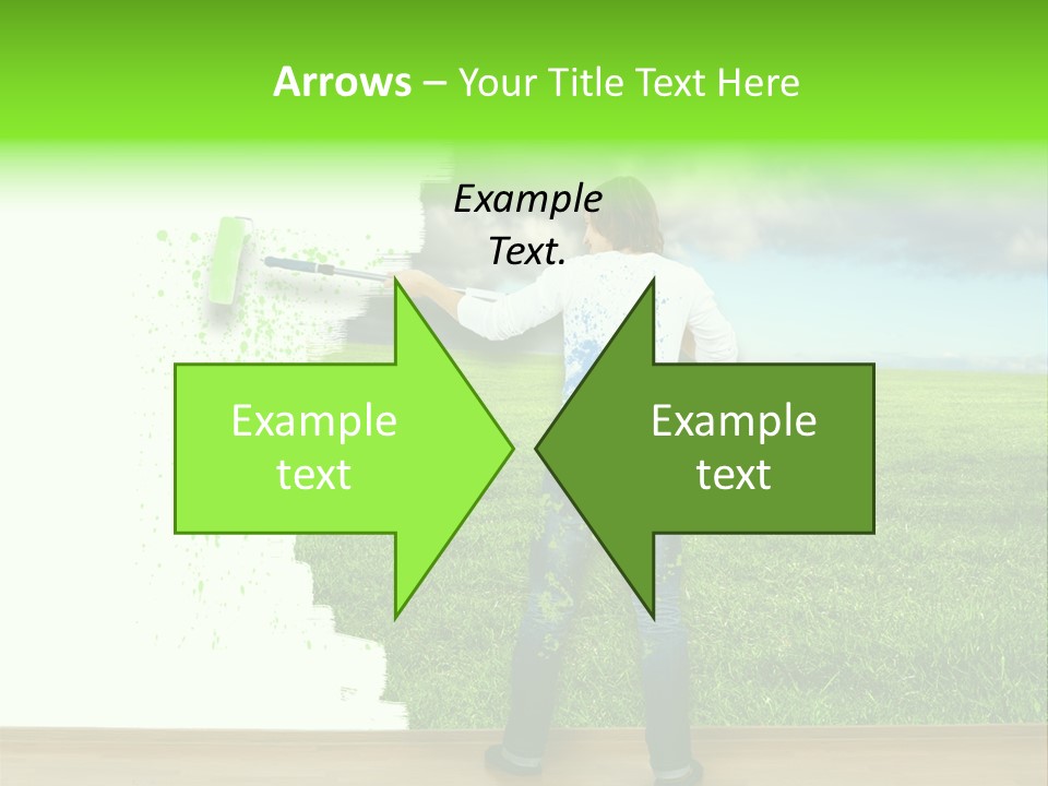 Person Dream Paint PowerPoint Template