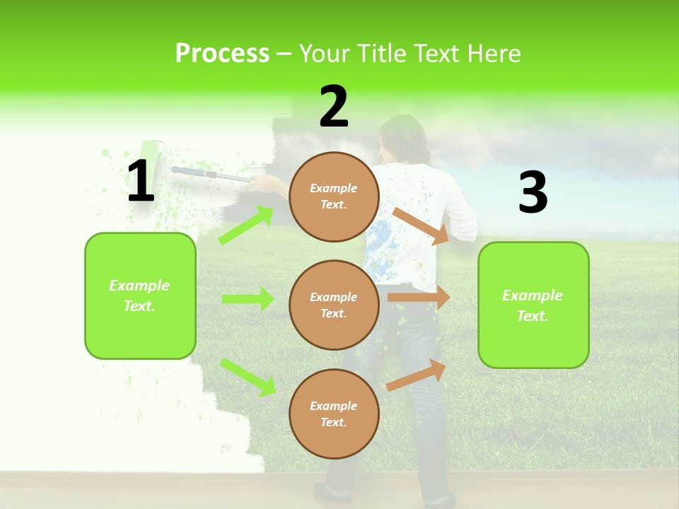 Person Dream Paint PowerPoint Template