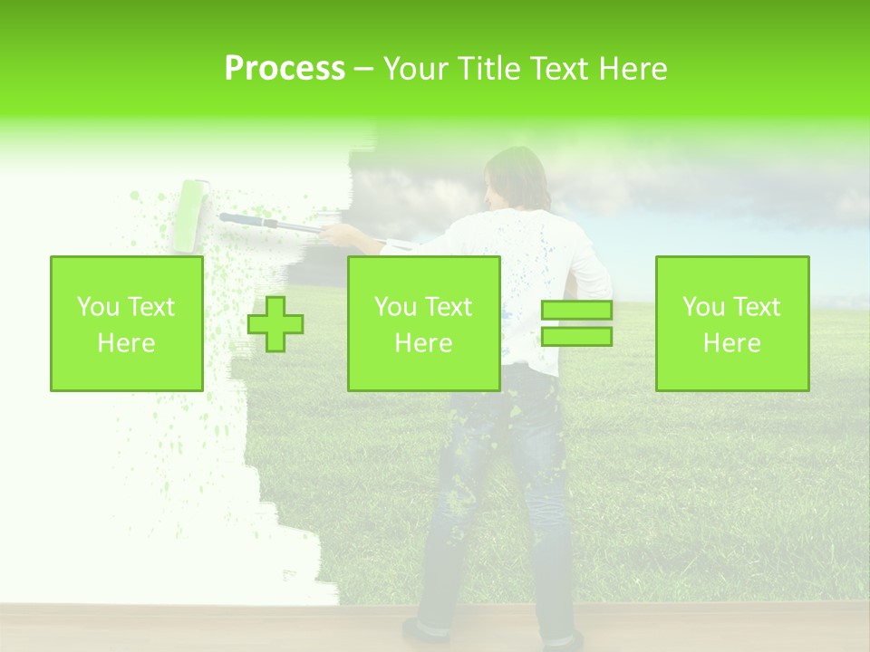 Person Dream Paint PowerPoint Template