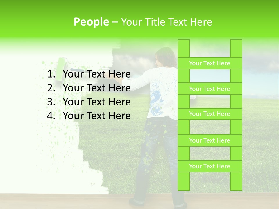 Person Dream Paint PowerPoint Template