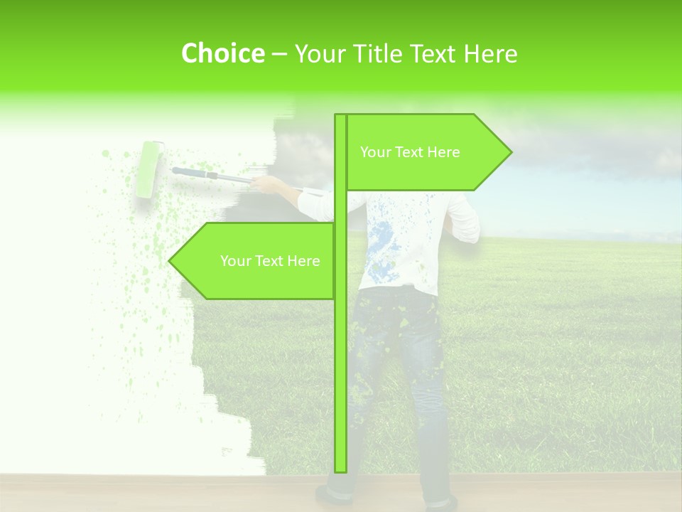 Person Dream Paint PowerPoint Template