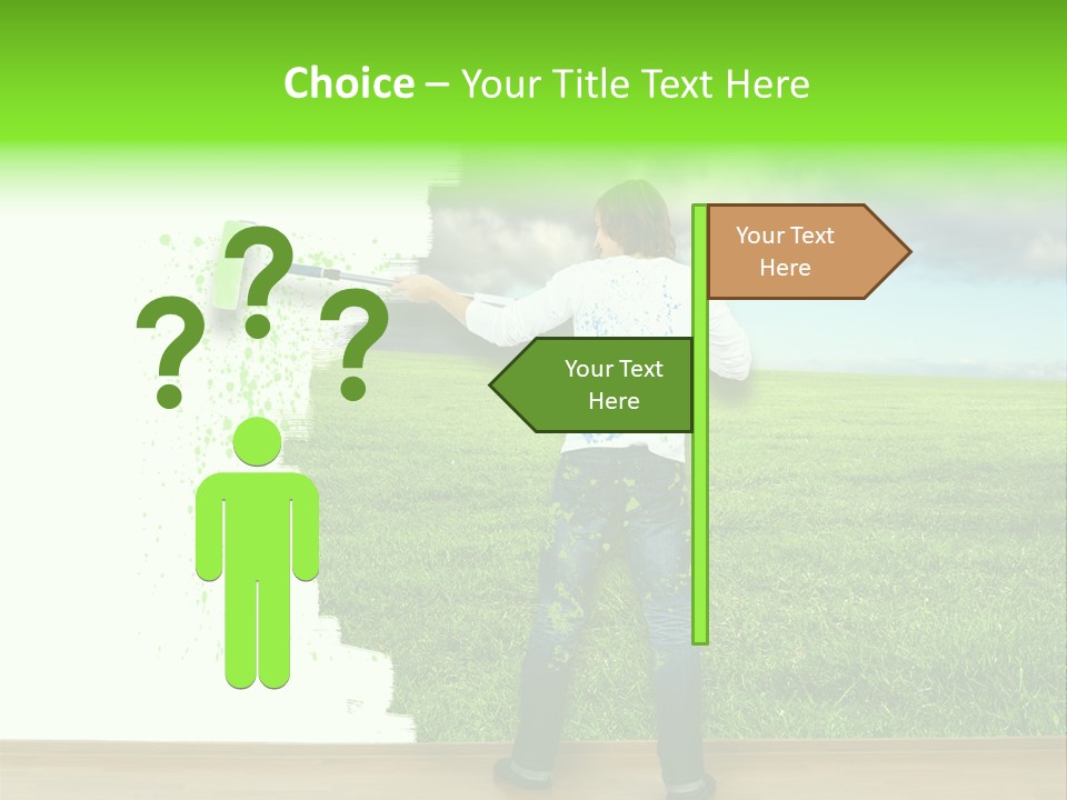Person Dream Paint PowerPoint Template