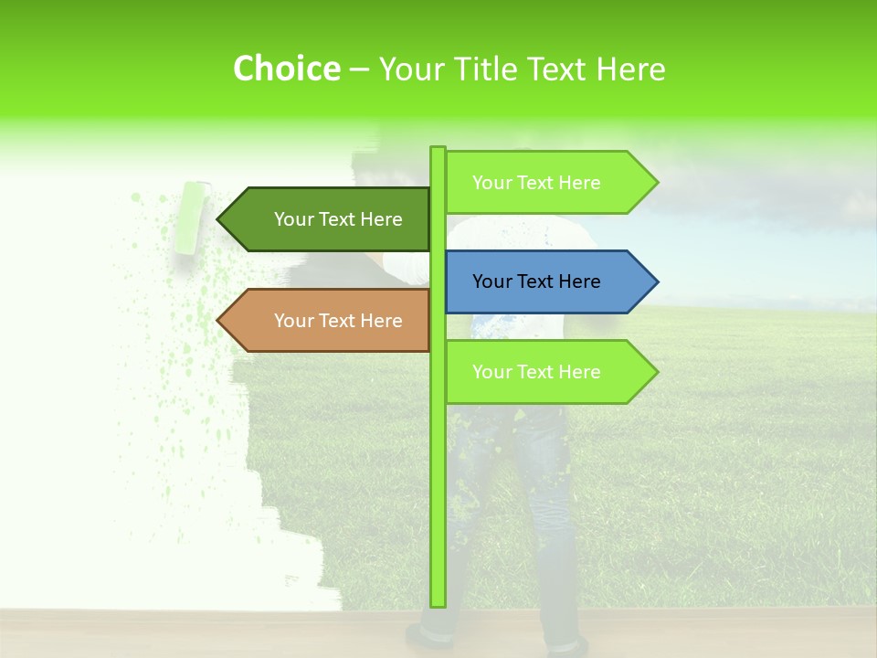 Person Dream Paint PowerPoint Template
