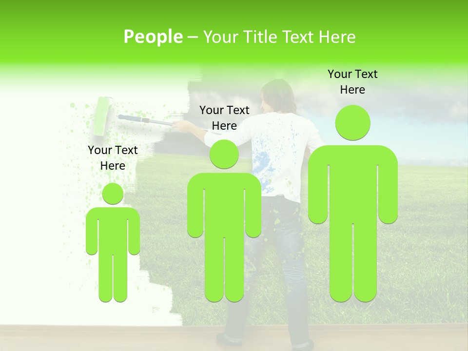 Person Dream Paint PowerPoint Template
