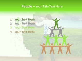 Person Dream Paint PowerPoint Template
