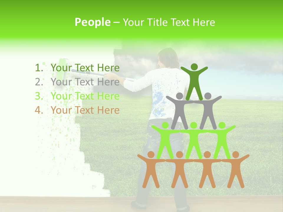 Person Dream Paint PowerPoint Template