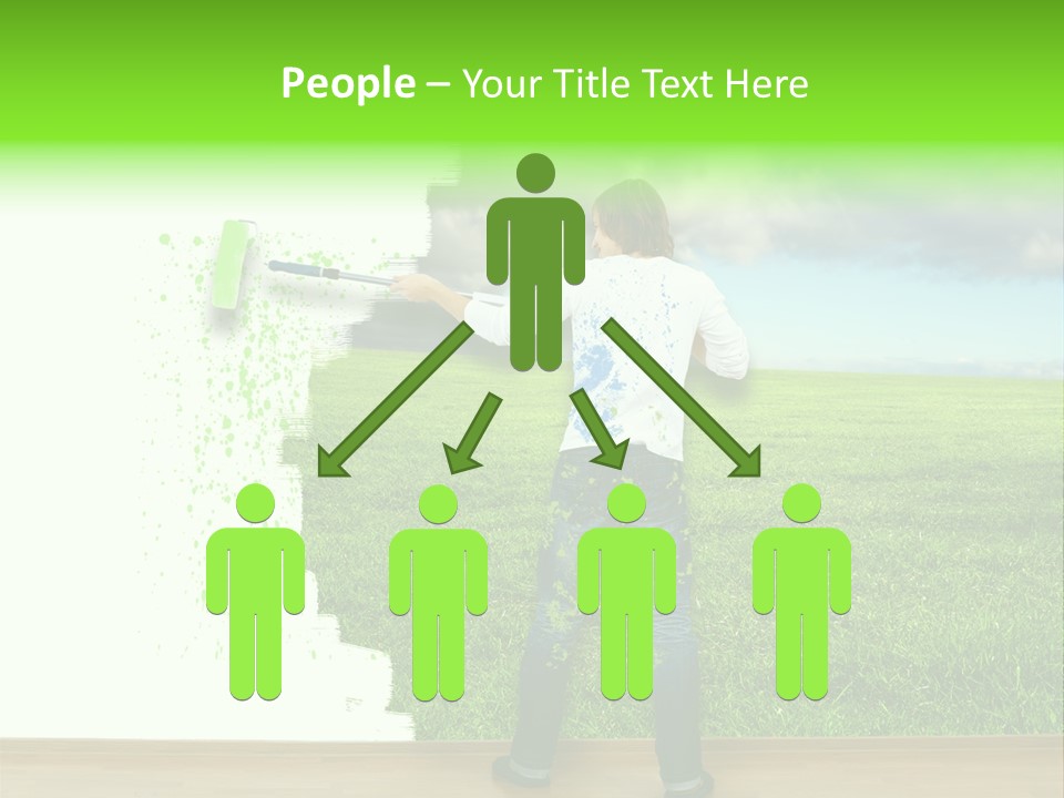 Person Dream Paint PowerPoint Template