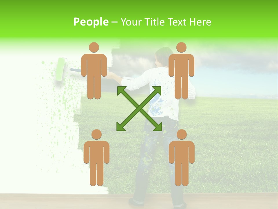 Person Dream Paint PowerPoint Template