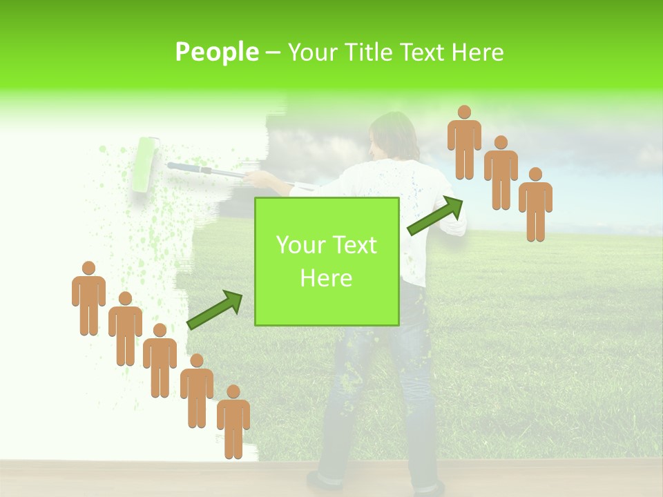 Person Dream Paint PowerPoint Template