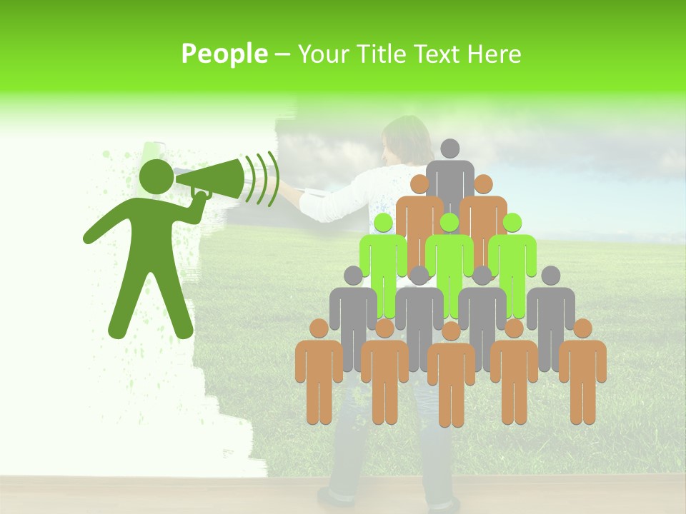 Person Dream Paint PowerPoint Template