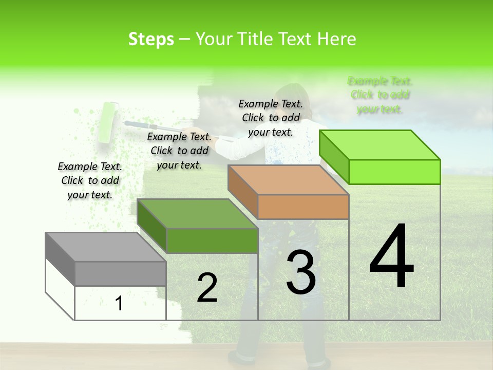 Person Dream Paint PowerPoint Template
