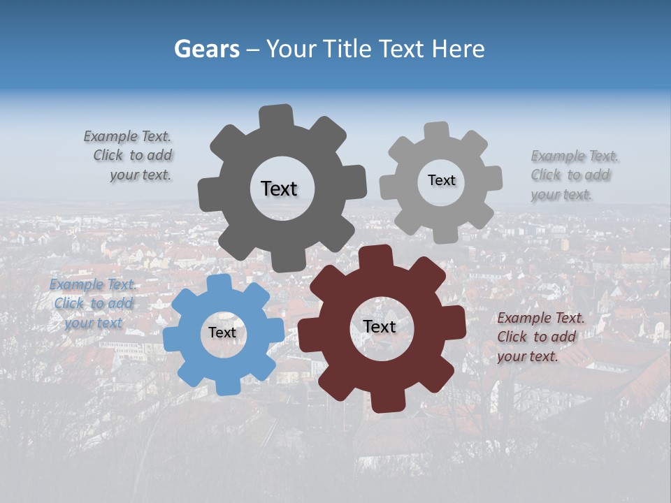 Watch History Clouds PowerPoint Template