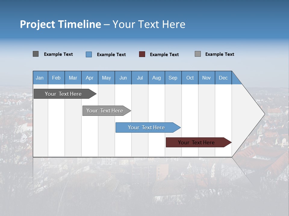 Watch History Clouds PowerPoint Template