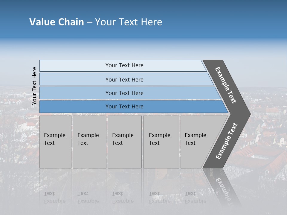 Watch History Clouds PowerPoint Template