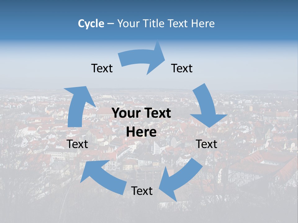 Watch History Clouds PowerPoint Template