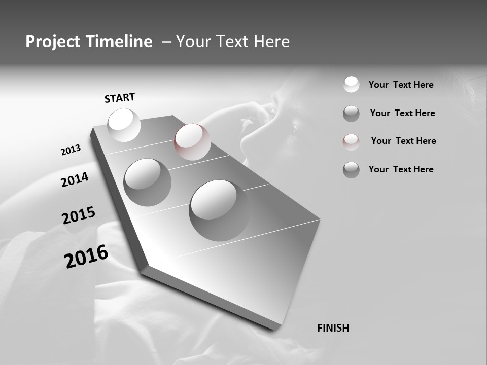 Sad Children Mobile PowerPoint Template