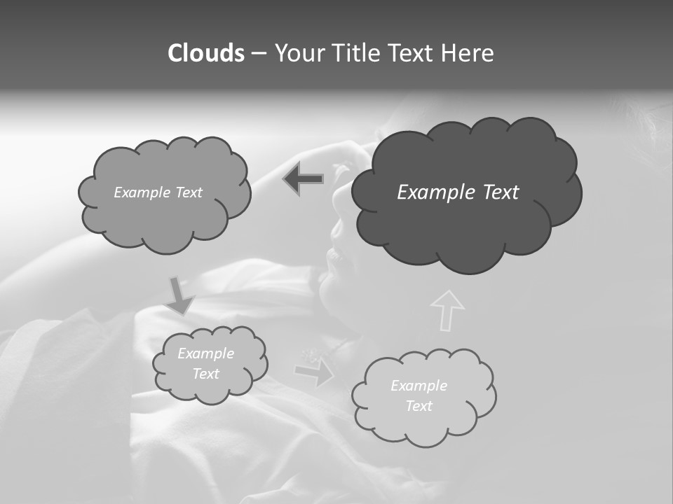Sad Children Mobile PowerPoint Template