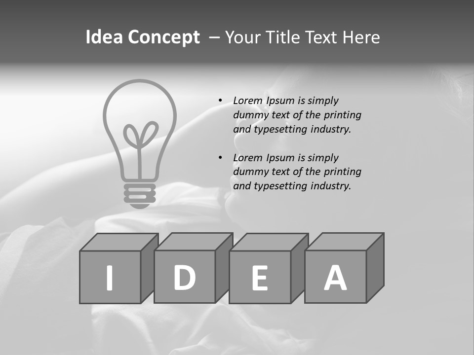 Sad Children Mobile PowerPoint Template