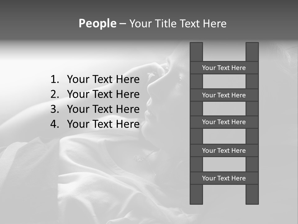 Sad Children Mobile PowerPoint Template